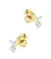 Beautiful CZ Crystal Silver Stud Earring STS-6226